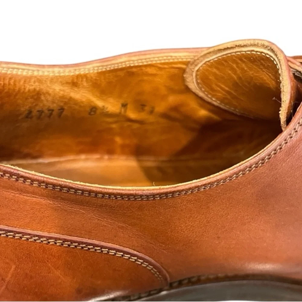 Cole Haan‎ Monk Strap Brown Leather Slip On Dress Shoes Size 8.5